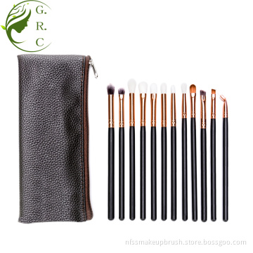 Eye makeup brushes set